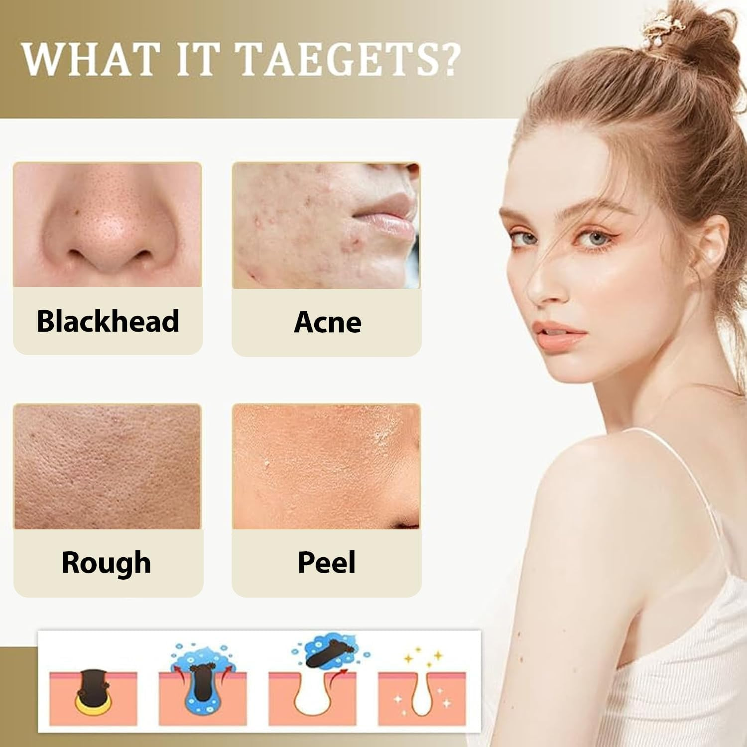 2PCS Exfoliating Ampoule, Black and White Rice Peeling Ampoule for Face & Body,Deeply Hydrates,Smooths & Refines Skin Texture (Black+White) image number 3