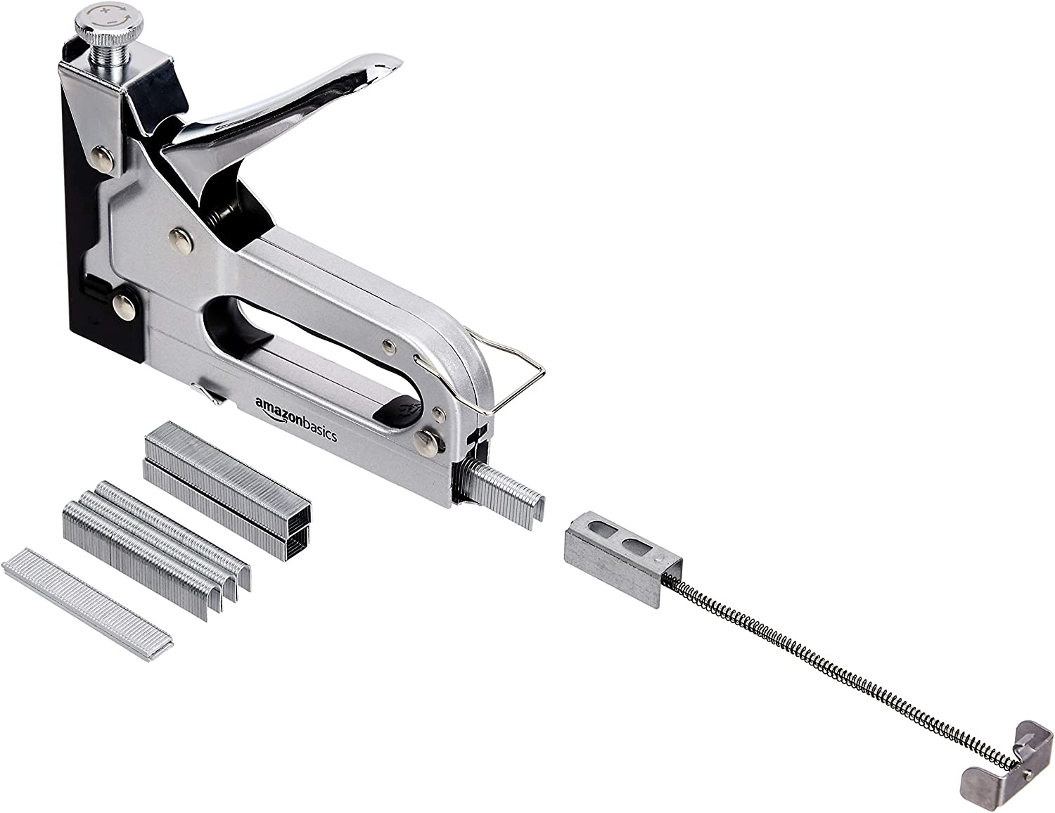 Amazon Basics 3-In-1 Manual Staple Gun Brad Nailer with 600 Staples image number 3