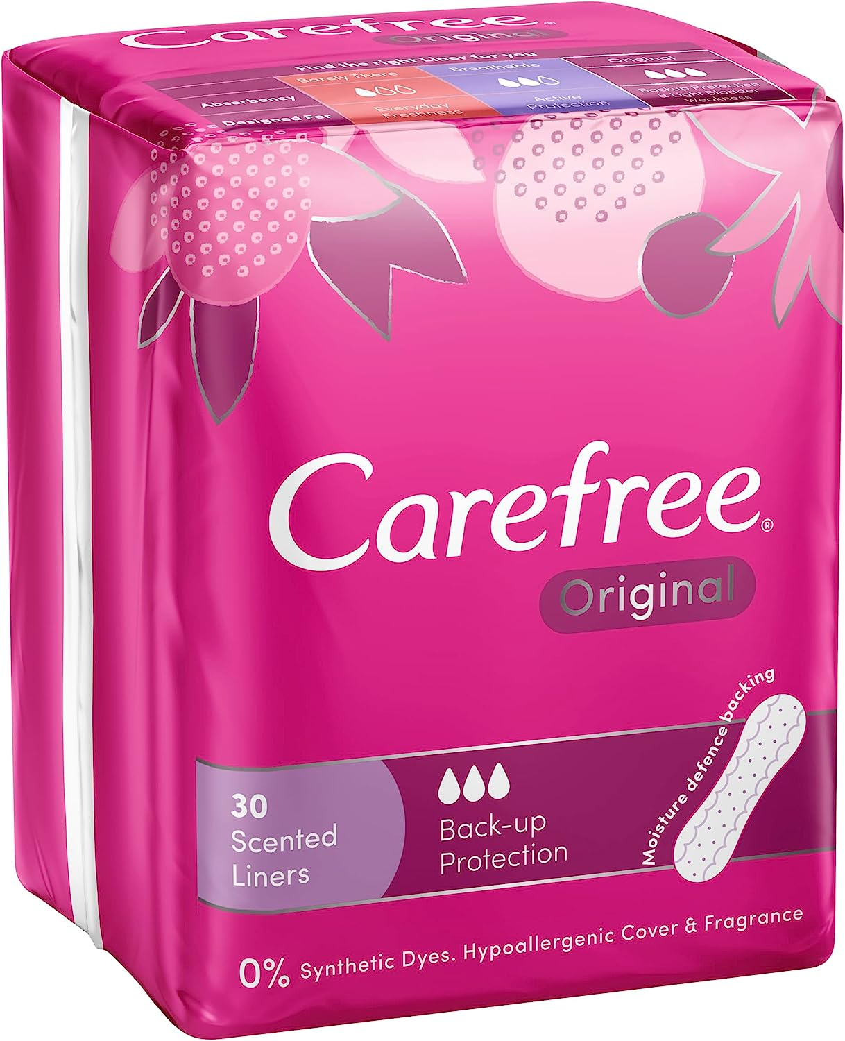 Carefree Original Scented Liners 30 Pack