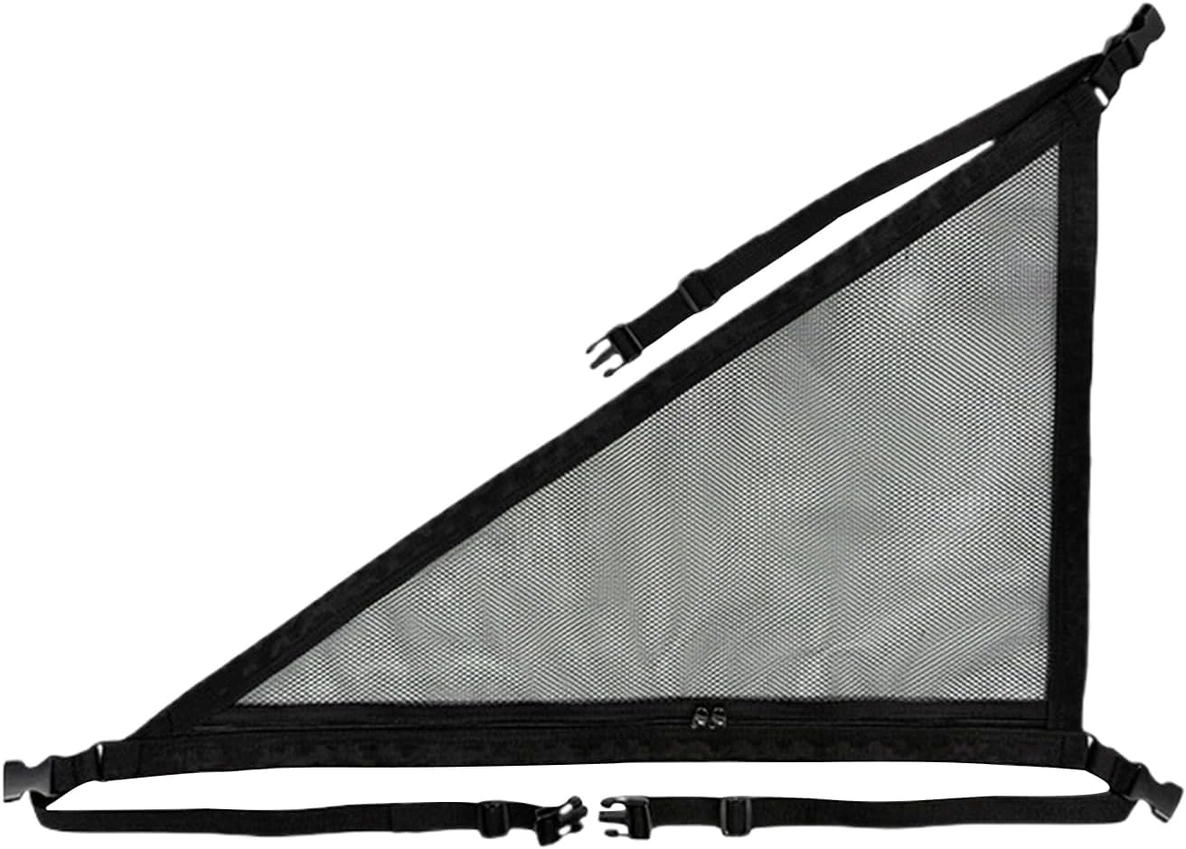 Car Ceiling Storage Net | Triangle Mesh Storage Organizer - Adjustable Straps, Heavy-Duty, Space-Saving Automobile Interior Accessories for Outdoor Adventure Long Distance Travel image number 2