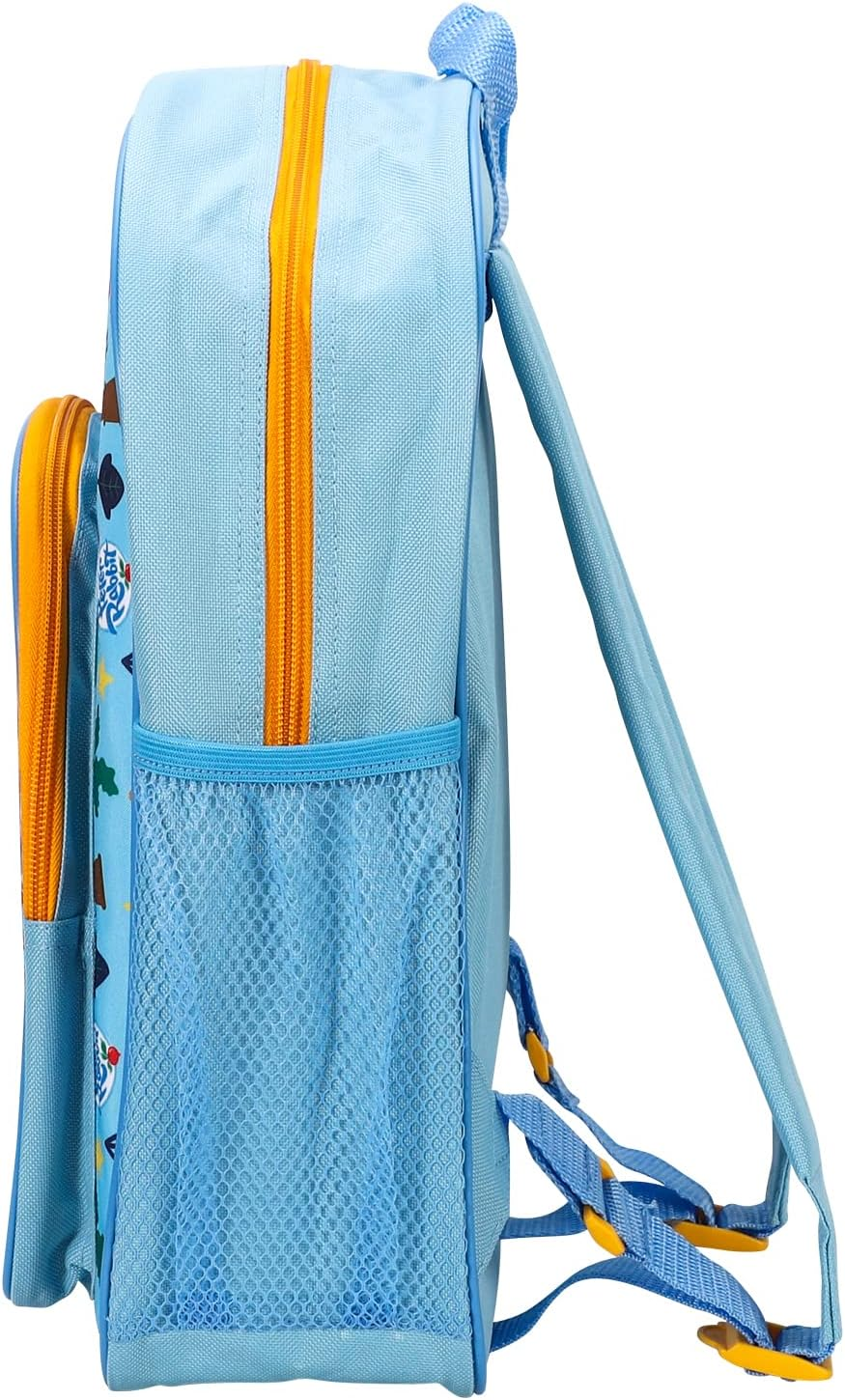 William Lamb Peter Rabbit Kids Childrens Premium Backpack School Travel Bag with Side Mesh Pocket and Front Zipped Pocket, Multicolour, 36.7Cm (Height), 26Cm (Width), 13Cm (Depth) (02915), image number 6