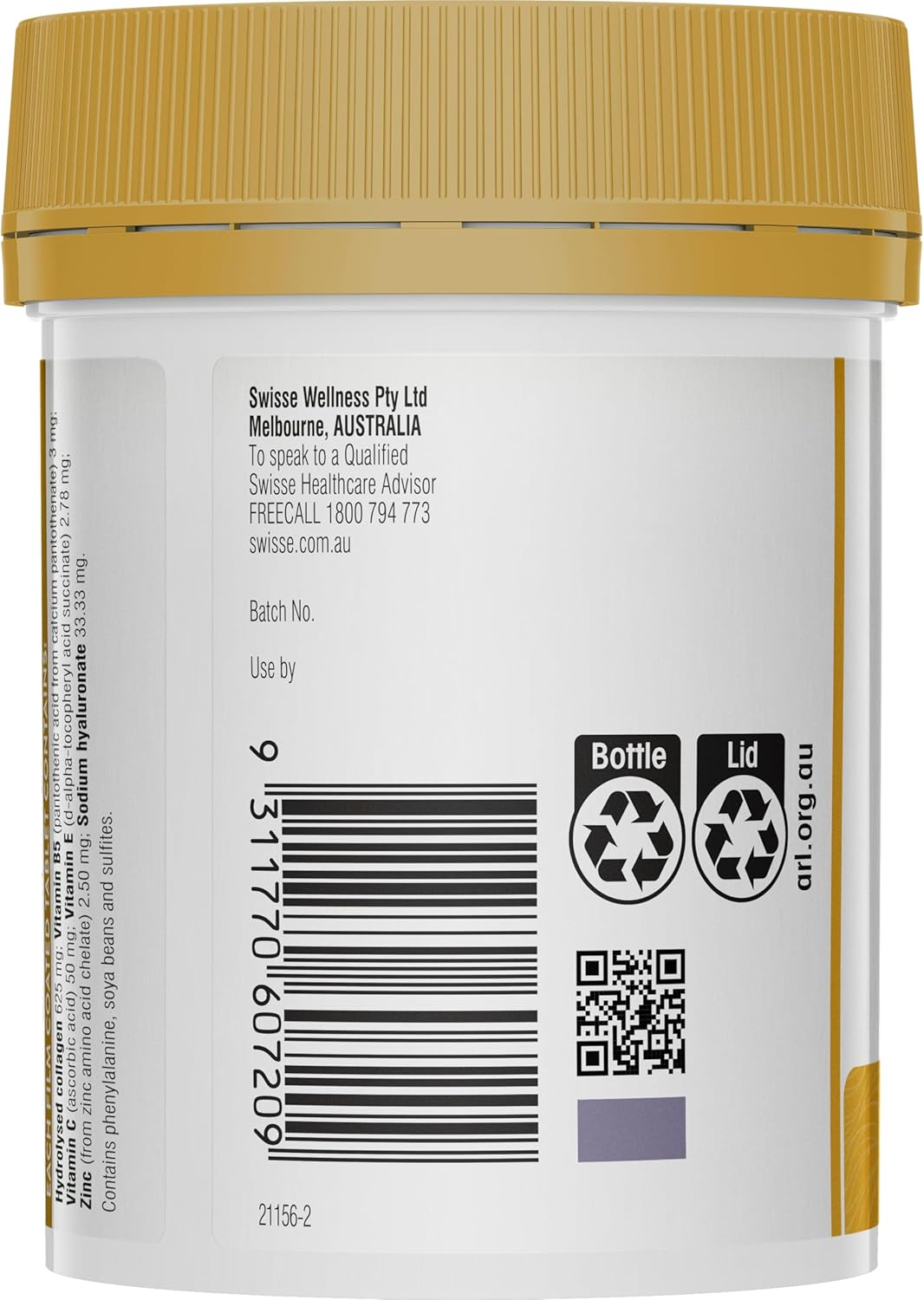 Swisse Beauty Collagen + Hyaluronic Acid Booster 80 Tablets for Skin image number 4