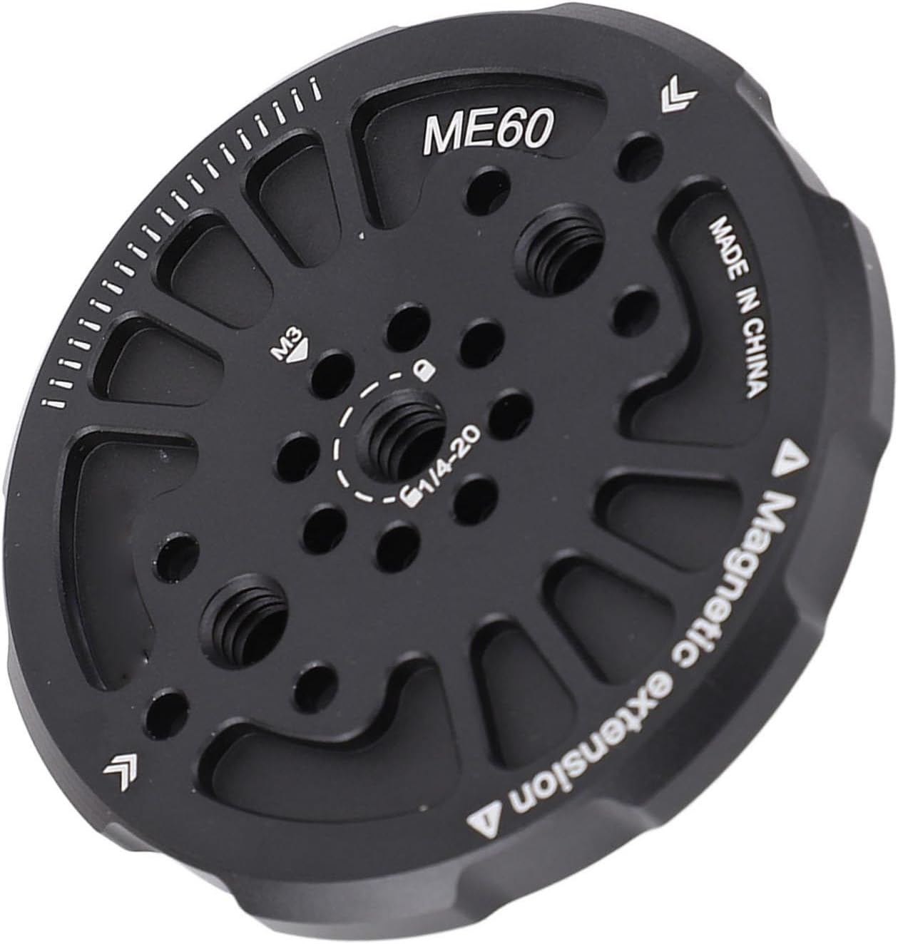 Magnetic Phone Tripod Mount Adapter - Universal Compatible with Phone 16/15/14/13/12 Series, 1/4" Screw Hole for Tripod/Selfie Stick, Aerospace Aluminum Alloy Magnets Phone image number 4