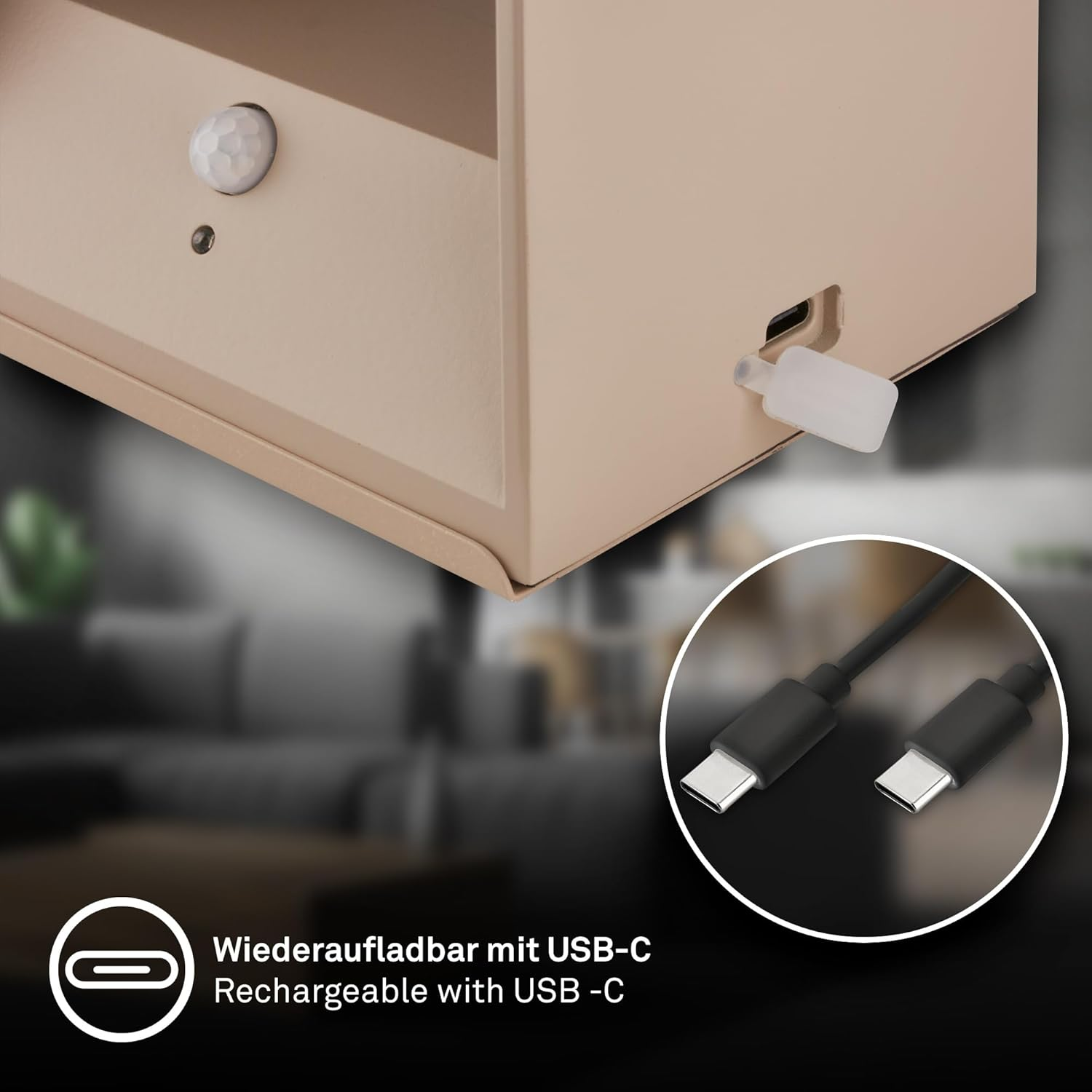 BRILONER Sticklights - LED Wall Light without Power Connection and No Drilling with Motion Sensor, Battery, Magnetically Removable, Wall Lamp for Gluing, Reading Lamp, Living Room Lamp, Hallway, 10 X