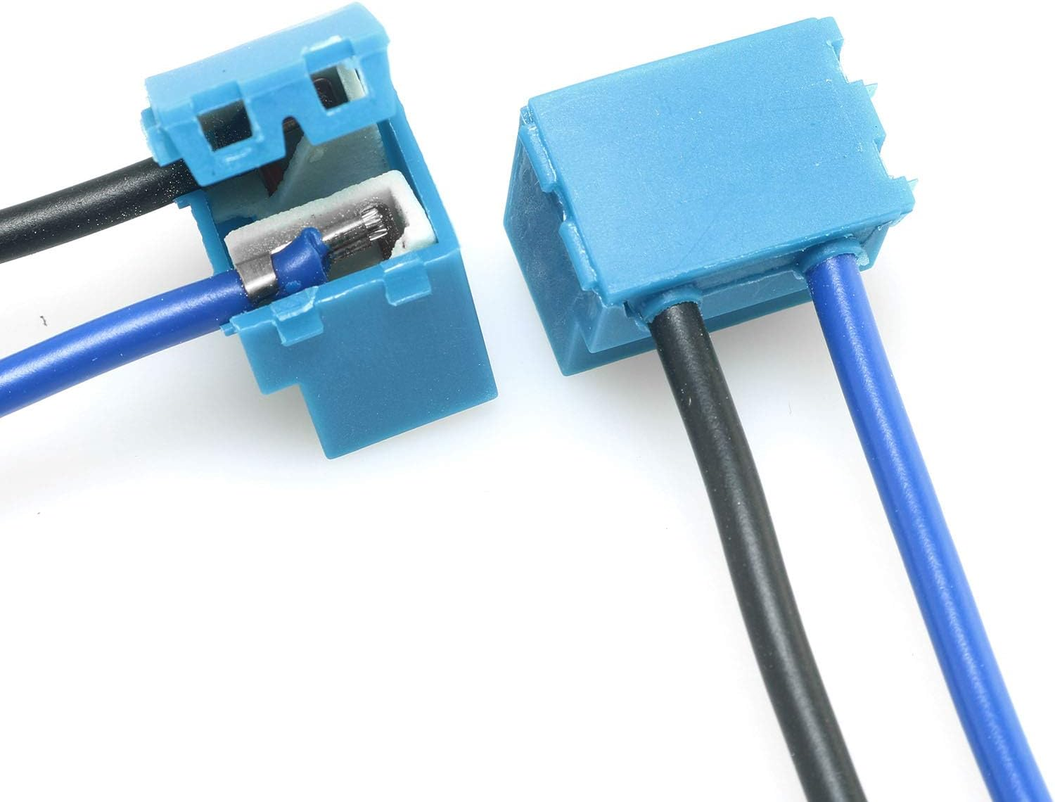 DGZZI 2PCS H7 Headlight Bulb Right Angle Ceramic Socket Plug Connector Adapter Wiring Harness image number 3