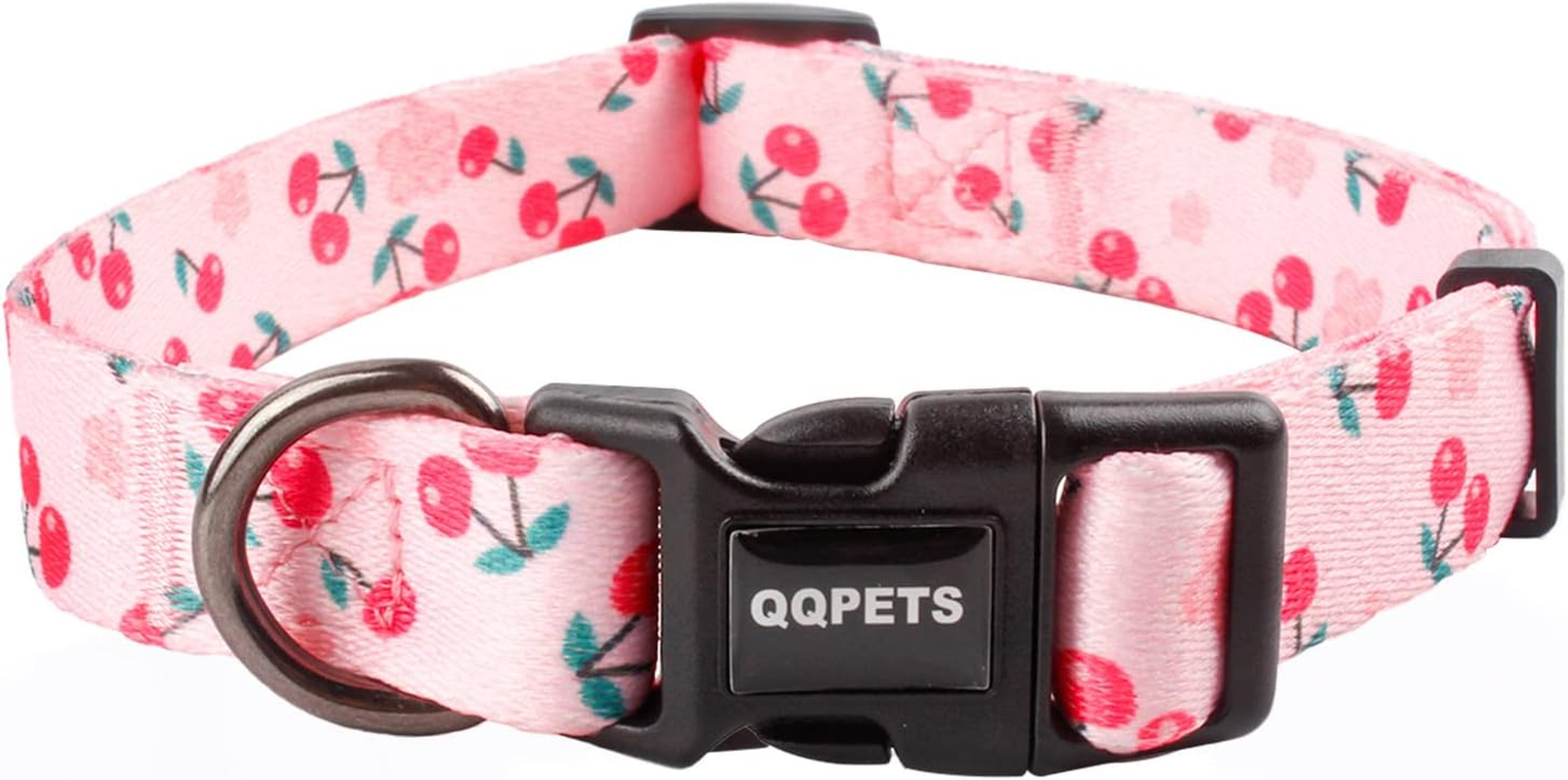 QQPETS Dog Collar Personalized Comfortable Adjustable Collars Large Big Dogs Outdoor Walking Running Training (L, Plaid)