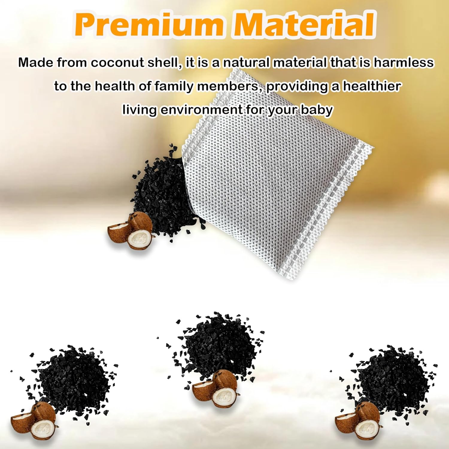 12 Pack Diaper Pail Odor Absorber Carbon Filter Refills for Playtex Diaper Genie Complete Pail, Odor Eliminator for Diaper Genie Systems image number 1