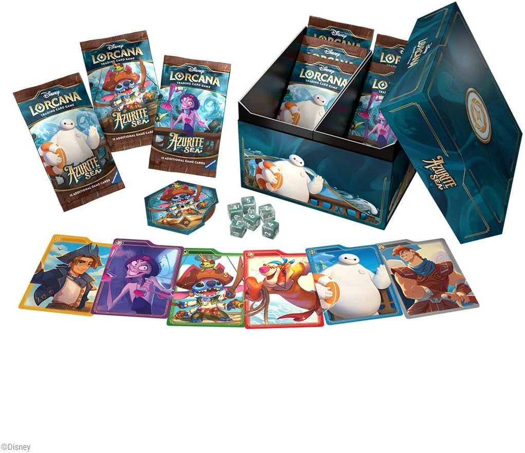 Disney Lorcana TCG S6 Azurite Sea Illumineer'S Trove Gameplay Set image number 4