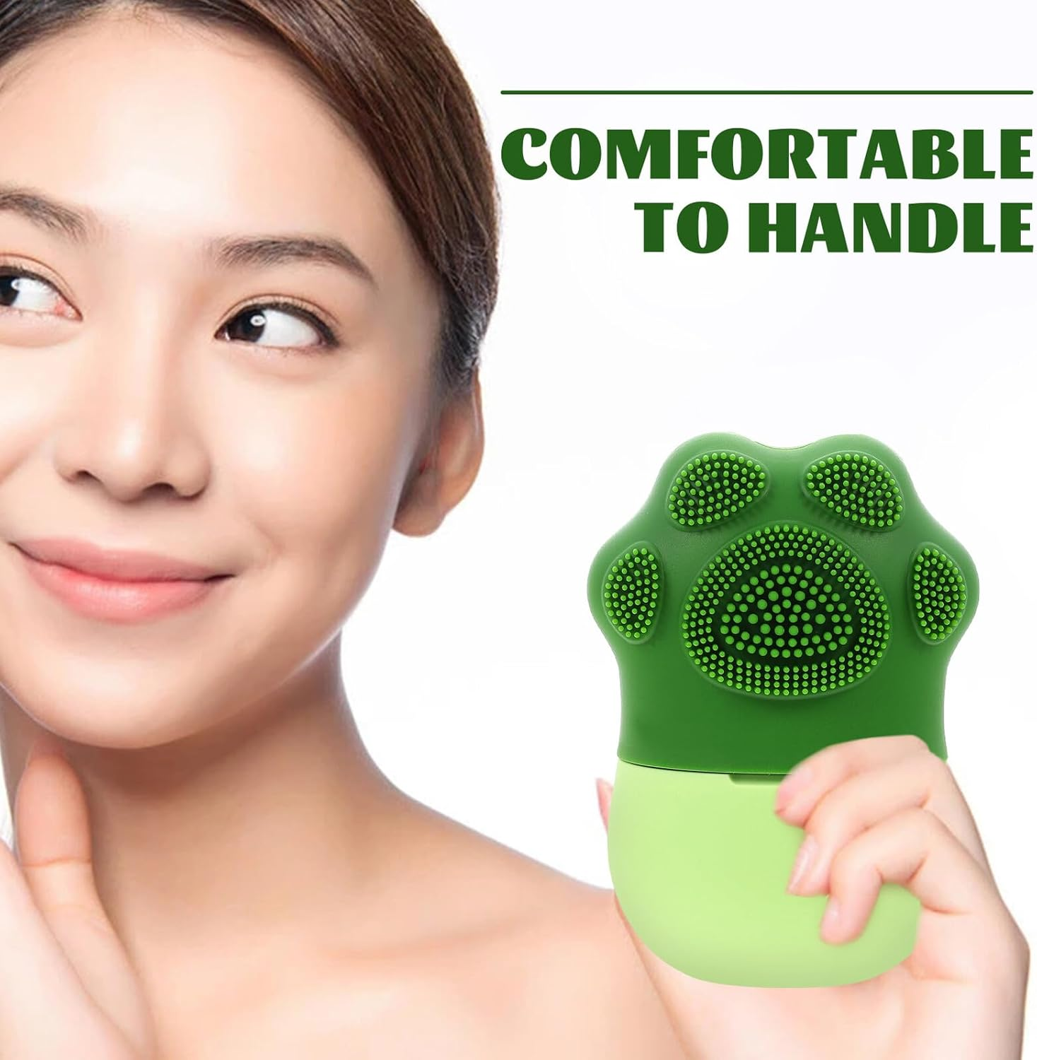 Zerodeko Facial Ice Roller Mold Silicone Face Ice Massager for Puffiness Relief and Pore Shrinking Compact Lightweight Beauty Tool for Home and Travel Skin Care image number 3