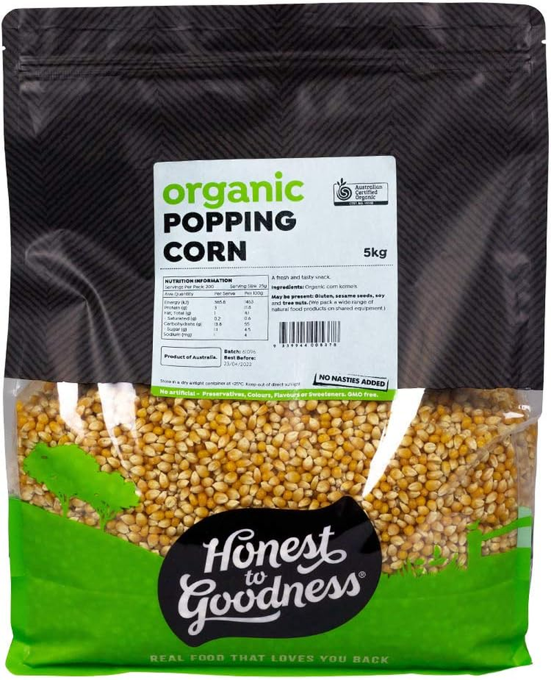 Honest to Goodness Organic Popcorn Kernels, 5 Kg image number 2
