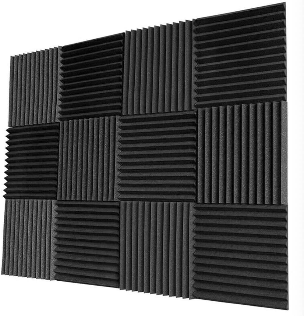 24PCS Studio Acoustic Foam Sound Proofing Absorption Panel Wall Insulation Pad S image number 1