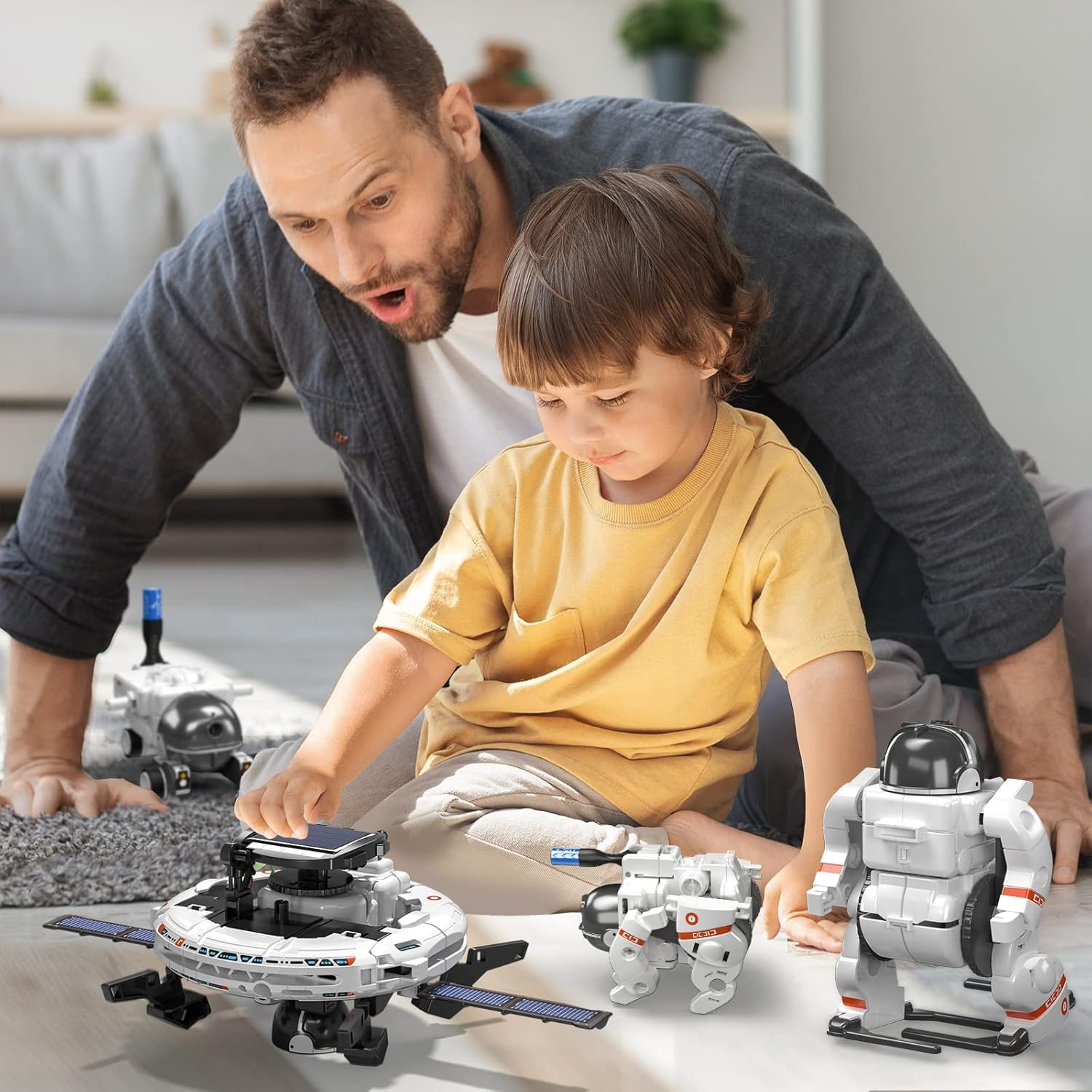 TEMI Projects for Kids Ages 8-12, Science Kits for Boys 8-14, 6-In-1 Solar Robot Space Toys Building Science Kits Gifts 7 8 9 10 11 12 13 Year Old Boys Girls Teen image number 4