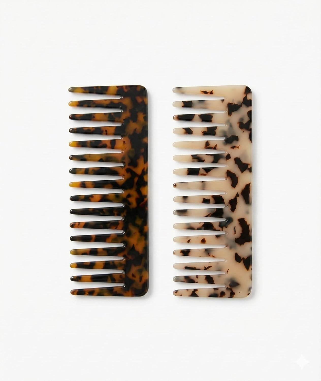 IMTKOOCO Large Hair Detangling Comb Wide Tooth Comb Cellulose Detangler - Professional Combs for Women Thick Curly Wavy Hairs 2 Pack Featuring Hair Comb Wide Tooth Comb and Hairs Combs for Women image number 4