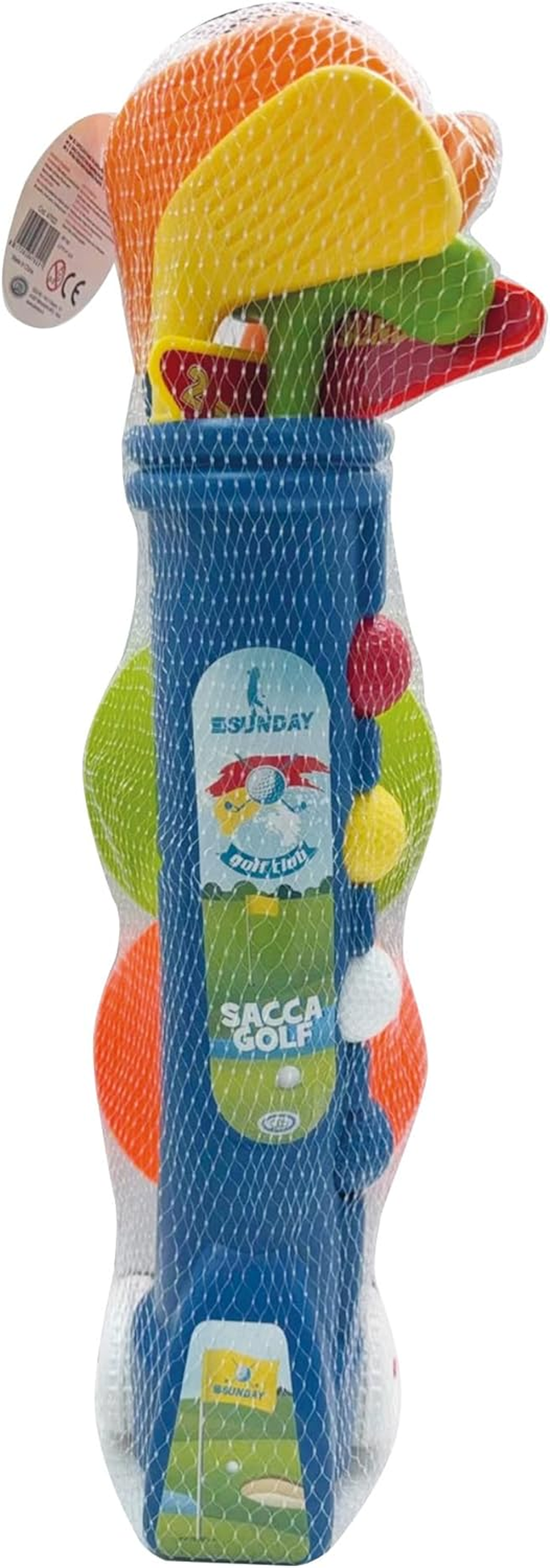 ODS - Sunday 47022 Kids Bag with Handle and Wheels, Complete Golf Set with 3 Clubs, 4 Balls, 2 Holes and 2 Bunting, Educational Game for Indoor and Outdoor image number 1