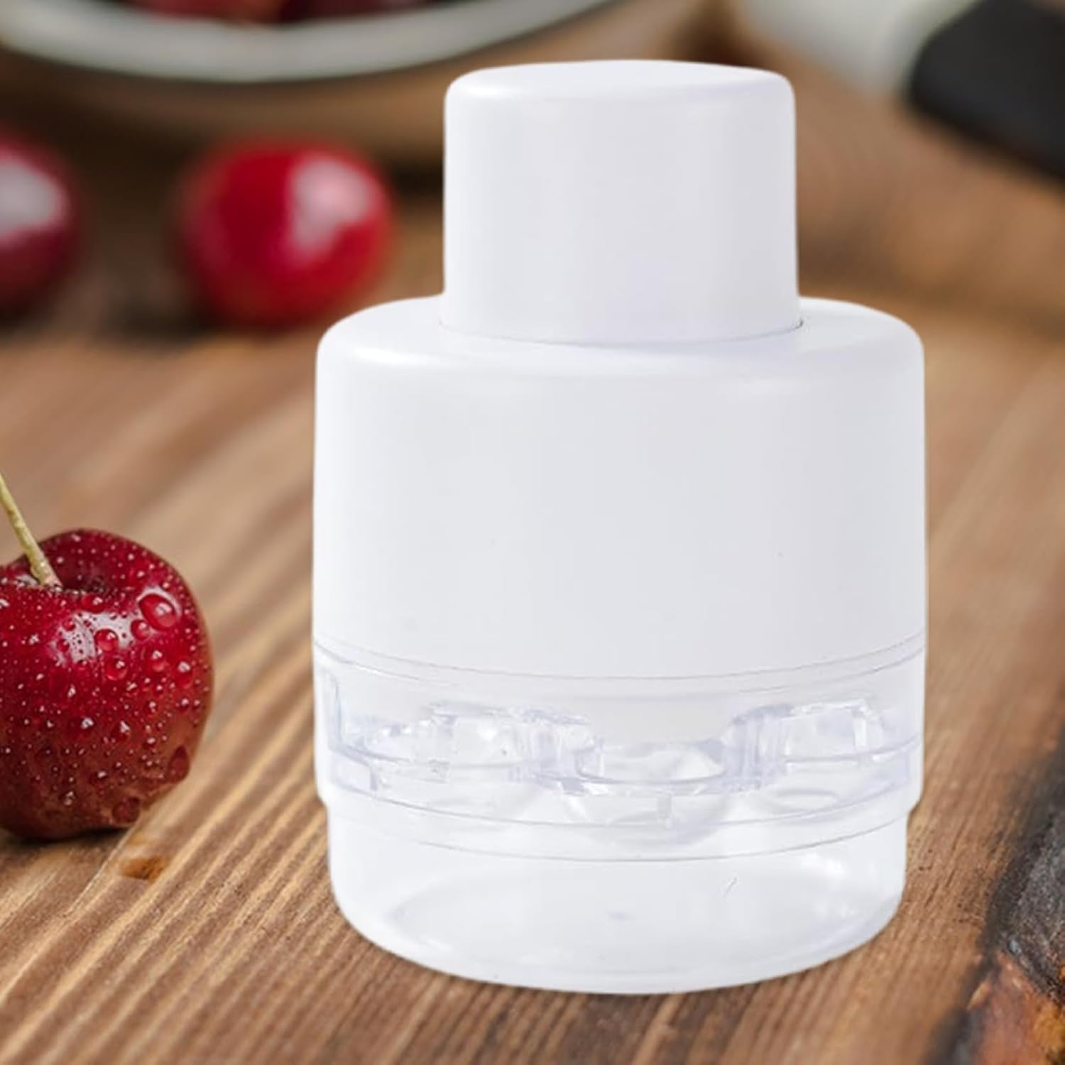 SVCEQZE Cherry Depitter Tool,7 Holes Portable Cherry Core Pit Remover - 7 Holes Fruit Corer with Splatter Protector Quick Release Kitchen Gadgets for Home Travel Outdoor image number 4