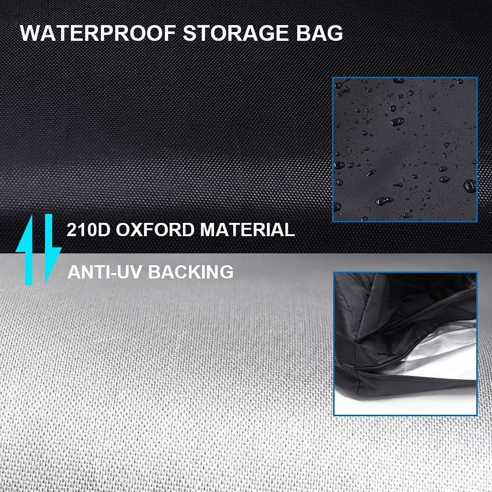 Garden Furniture Cushion Storage Bag, Outdoor Furniture Storage Bag Heavy Duty Rip Proof 210D Oxford Fabric Waterproof Storage Bag for Christmas Tree Blankets, Cushions, Tents, Patio image number 4