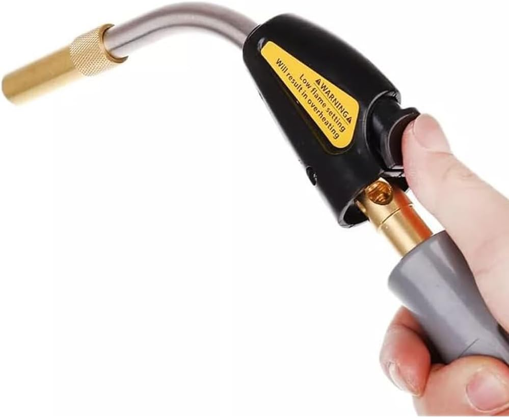 High Intensity Propane Torch with Self Ignition, Mapp MAP Gas Welding Torch with 3 Nozzles & 1.5M Hose Maximum Operating Temperature 1850℃, for Welding, High Temperature Heating, Etc. image number 1