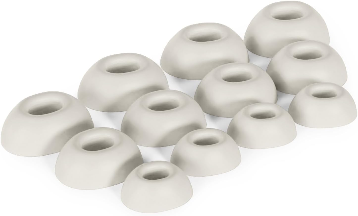 Okuli Set of 12 Silicone Earbuds Ear Tips for Bose Quietcomfort II & Ultra Earphones in Black