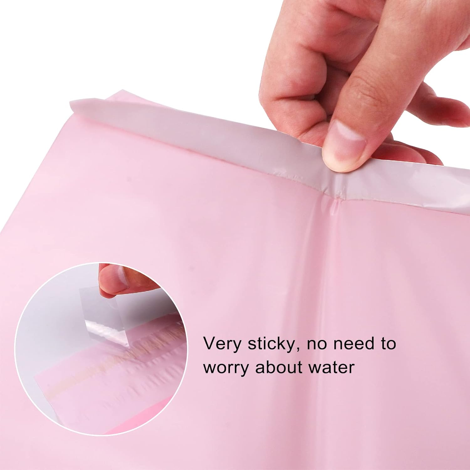 Personal Disposal Bags, Set of 100 Sanitary Napkin Disposal Bags, Hide Personal Items, Self Sealing Bag to Seal Smell, Beautiful Light Pink Color, Suitable for Sanitary Napkin Tampons (Light Pink) image number 5