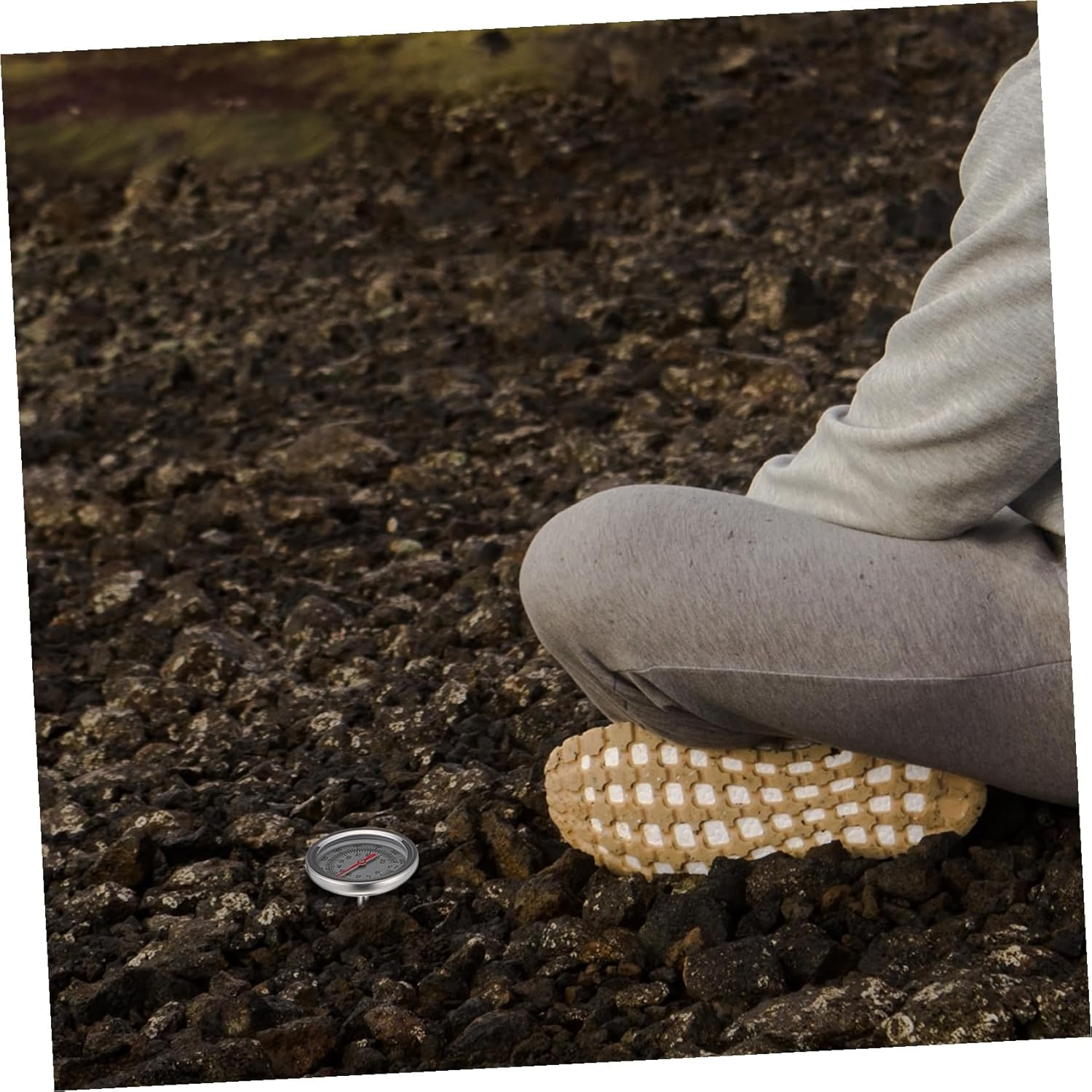 Mipcase Long Stem Soil Thermometer with Extra-Long Stainless Steel Probe Fast Response Temperature Measuring Tool for Gardening and Compost Precise Soil Temperature Gauge image number 2