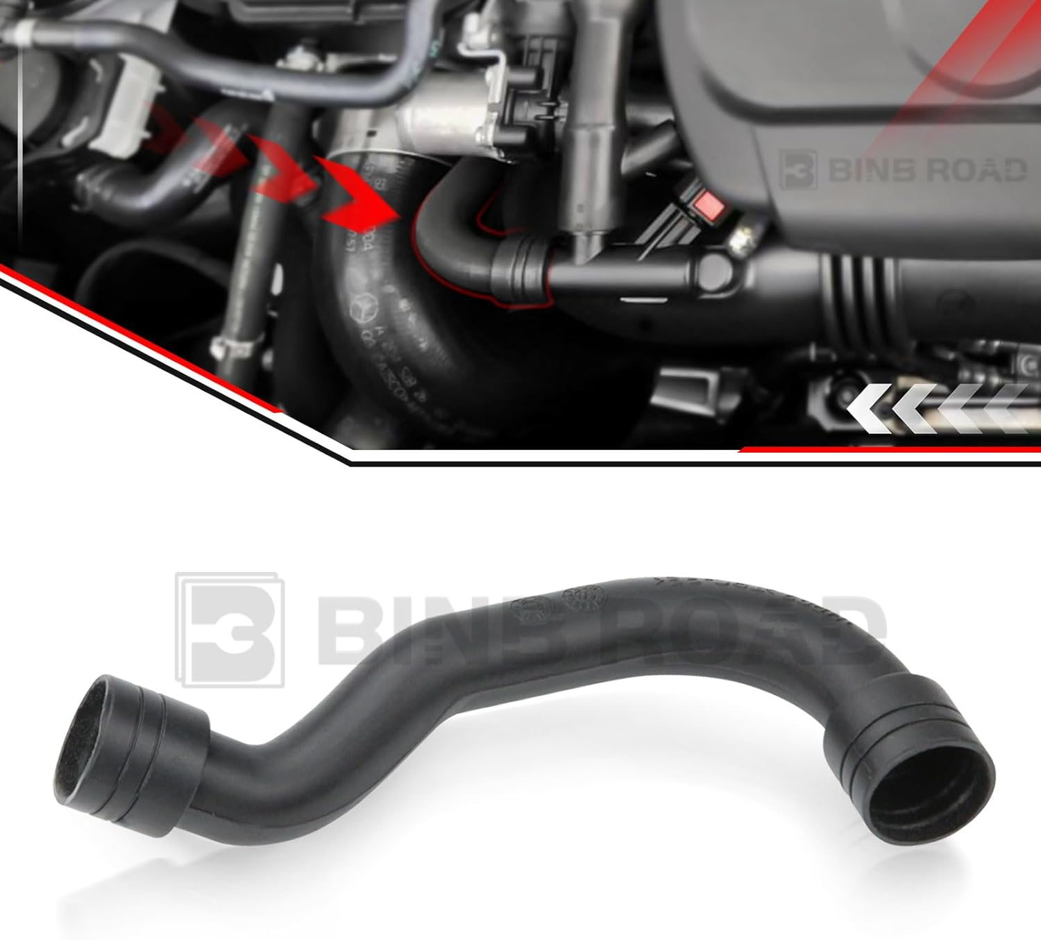 BINB ROAD Turbo Intake Pipe Repair Mini Hose 2710901929 Compatible with Mercedes Benz C180 C200 C260 E200 E260 CGI SLK200 M271 W204 W212 W172 image number 2