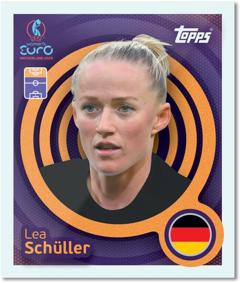 Topps Official Women'S Euros 2025 Sticker Collection - Full Box - 50 Women'S Euros Sticker Packs per Box (300 Stickers) image number 4
