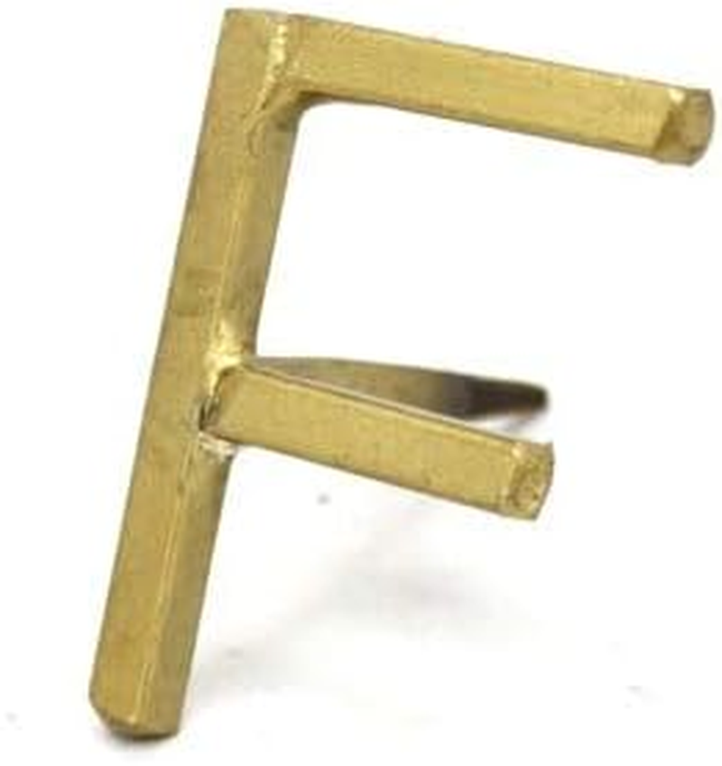 Iron Letter Nail [Gold/Capital Letter] F
