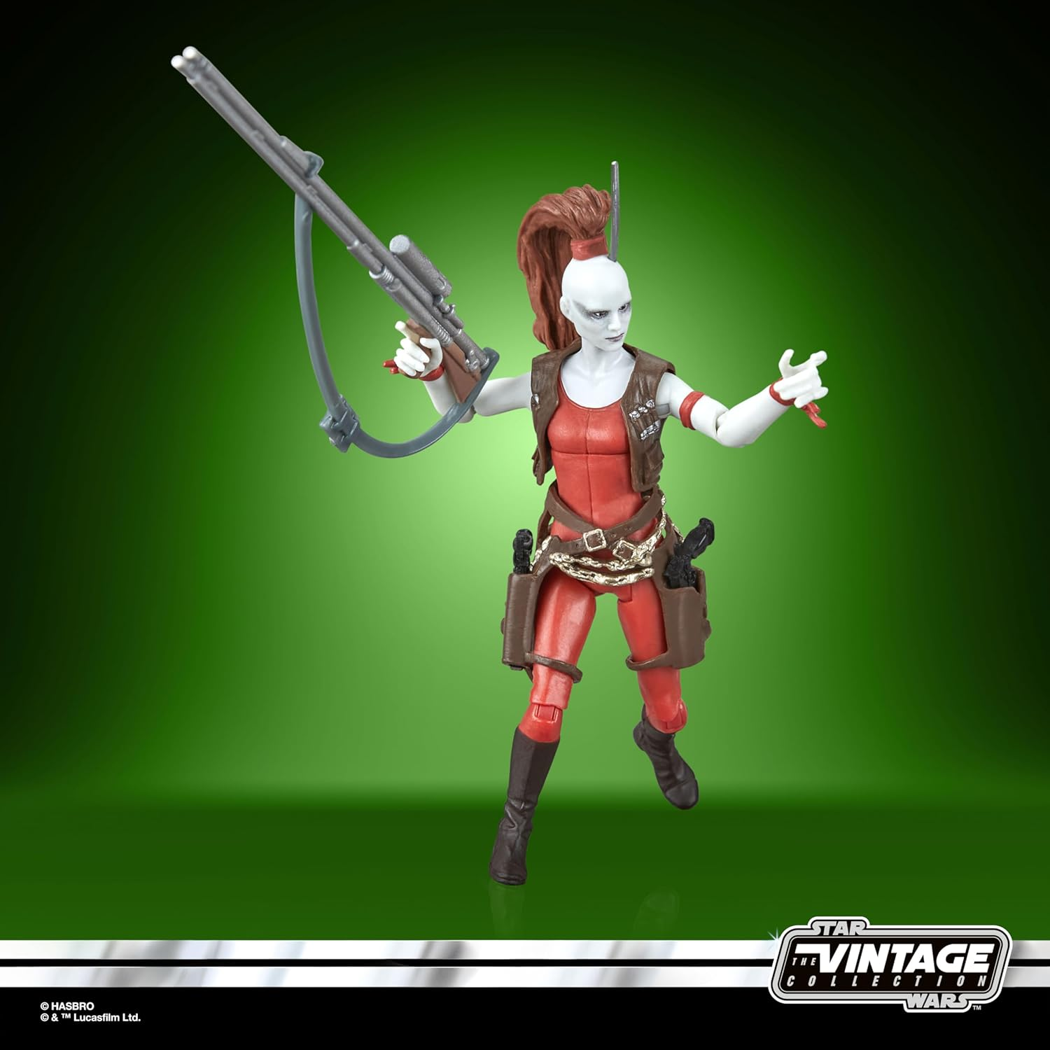 Star Wars the Vintage Collection Aurra Sing, Star Wars: the Phantom Menace 3.75 Inch Collectible Action Figure image number 2