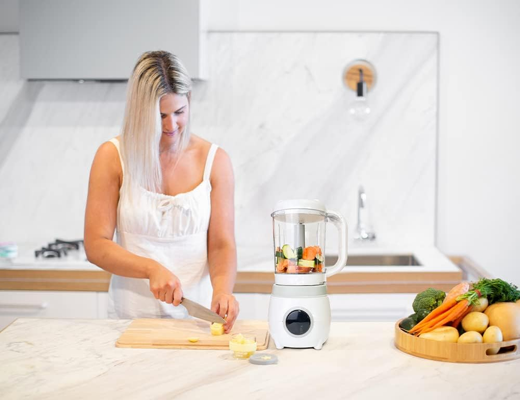 Cherub Baby 4-In1 Automatic Baby Food Maker, Steriliser & Warmer, Puree Maker, Steamer and Blender, Baby Food Processor, Quick Homemade Baby Food image number 6