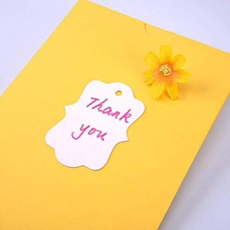 LYSAIMG 300Pcs Kraft Paper Tags,2Inch*1.2Inch Three Colors Kraft Paper Gift Price Tags for Christmas Valentine'S Day Wedding Party Favor Gift Tags, with Three 20 Meters Natural Jute Thread image number 4