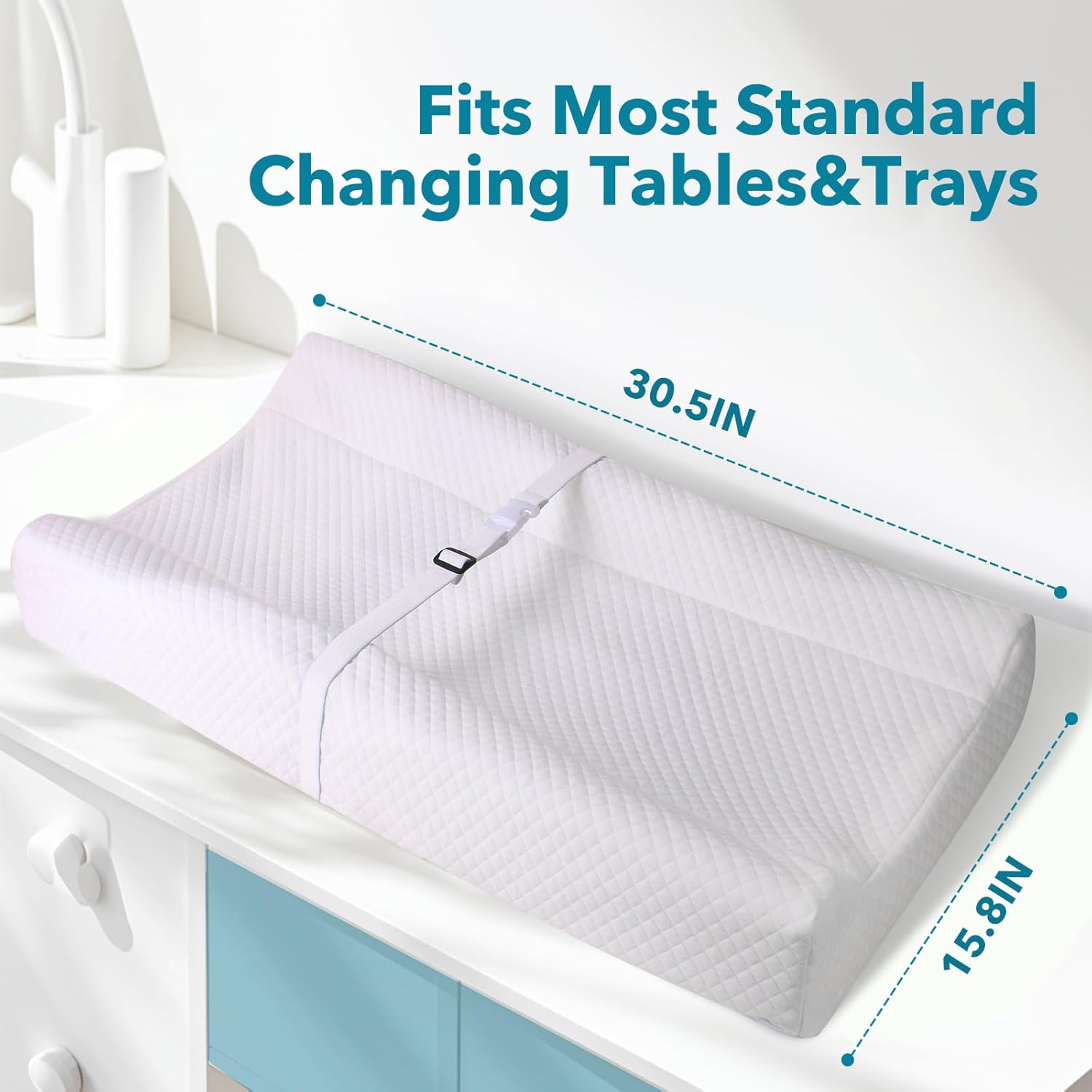 Changing Pad Liners Compatible with Jool Baby, Portable Changing Pad Cover Designed for Jool Baby, Changing Mat Cover for Jool Baby,Cotton, 1 Piece, Size 30.5"X15.8" image number 1