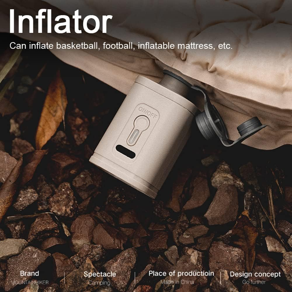 Air Pump, Portable Cordless Electric Inflator Dual-Use Outdoor Inflatable and Vacuum Pump Mattress Inflator Vacuum Pump image number 6