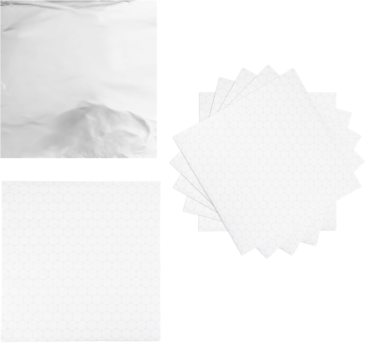 60Pcs Sandwich Wrap Sheets, 30X30Cm/12X12In Waterproof Insulated Foil Sandwich Wrap Sheets Practical Pre-Cut Aluminum Foil Papers for Hamburgers BBQ Burritos image number 4