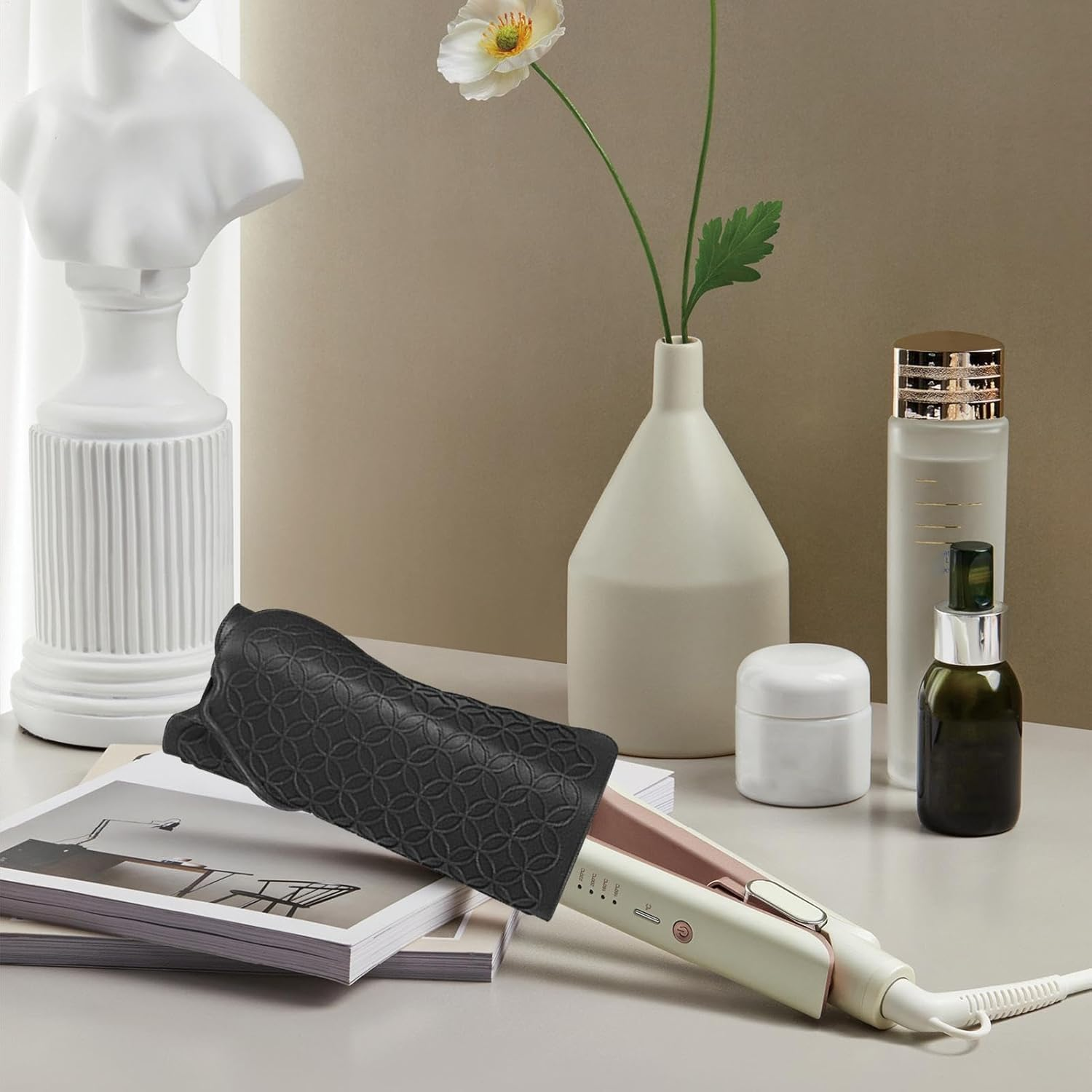 Flat Iron Mat Heat Resistant | Silicone Hot Mat for Hair Tool,Hair Curler Protective Mats Non-Slip Hairdressing Accessories for Curling Iron Hair Straightener Hot Tools image number 3