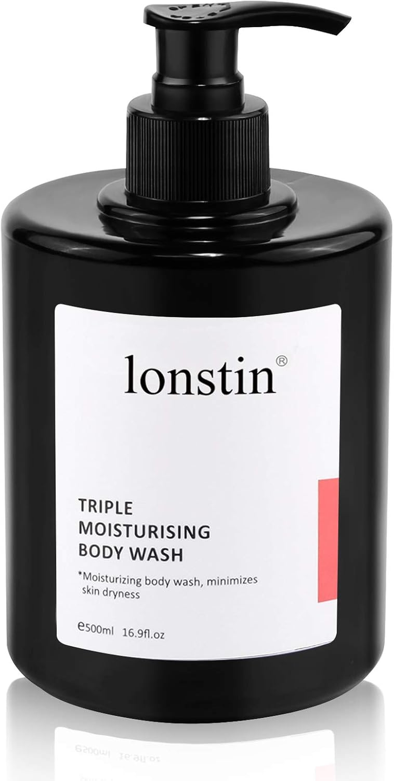 Lonstin Shower Gel Body Wash, Argan Oil Shower Gel for Instant Soft Skin and Permanent Care Triple Moisturising Shower Gel for Sensitive & Damaged Skin for Men and Women, 16.9 Fl Oz