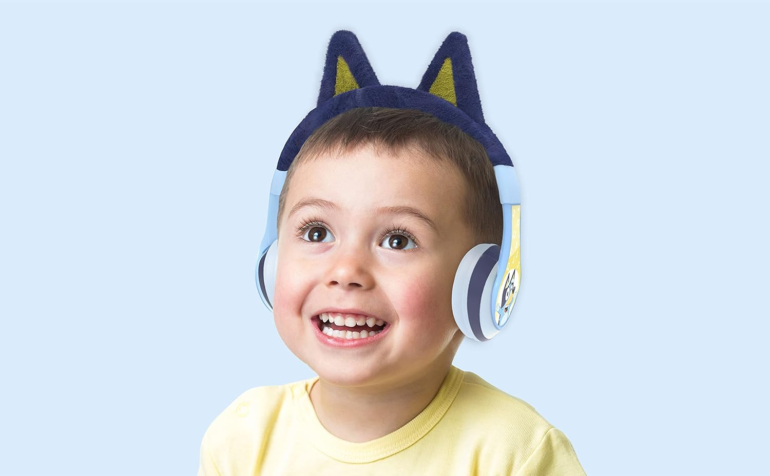 Ekids Bluey Bluetooth Headphones for Kids, Wireless Headphones with Microphone Includes Aux Cord, Volume Reduced Kids Foldable Earphones for School, Home, or Travel image number 2