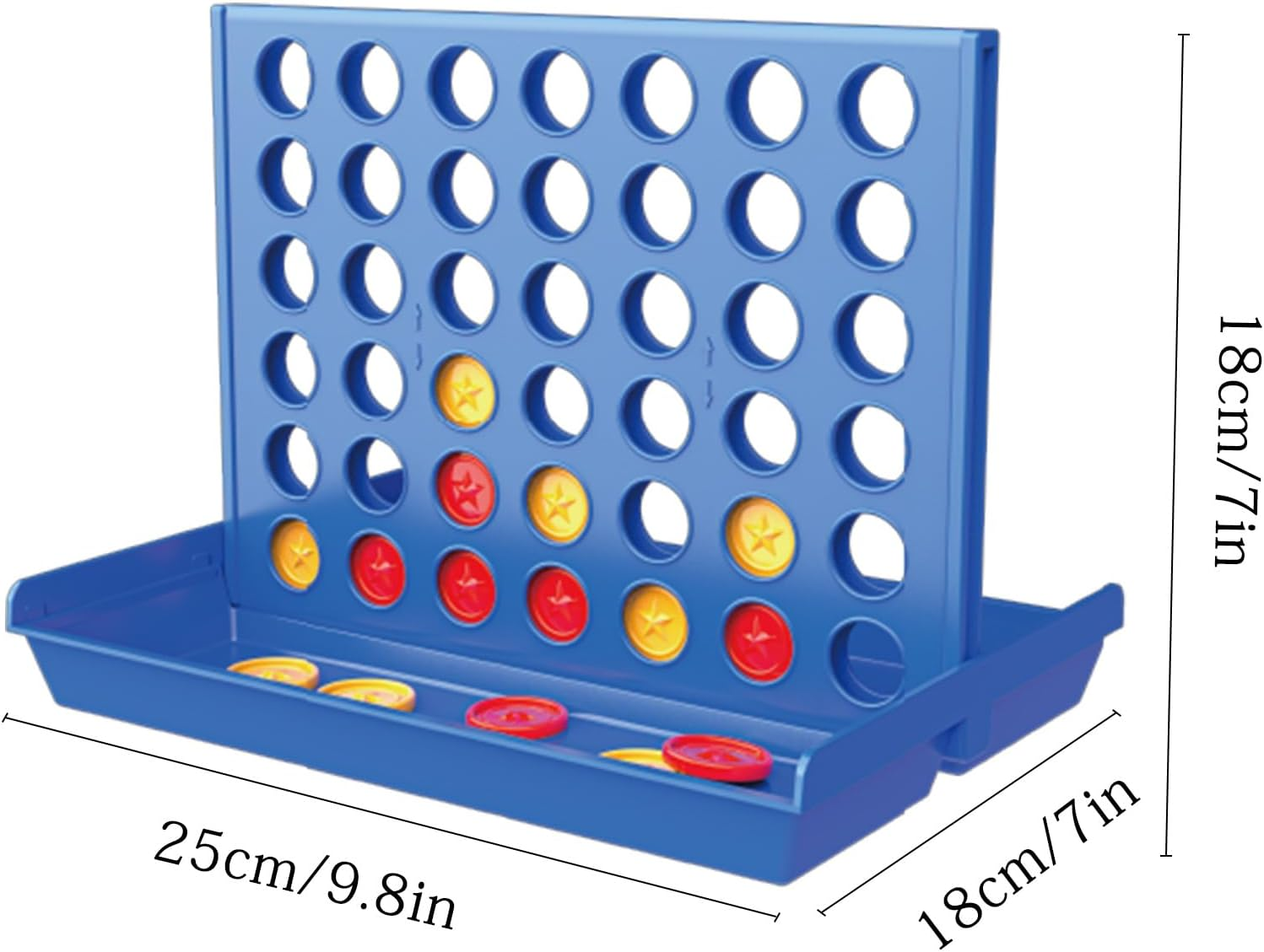 Connect Game for Kids,4 Wins Classic,Four Wins Travelling Games,4 in a Row,Strategy Game for 2 Players,Educational Toy Gifts Suitable for Children image number 3