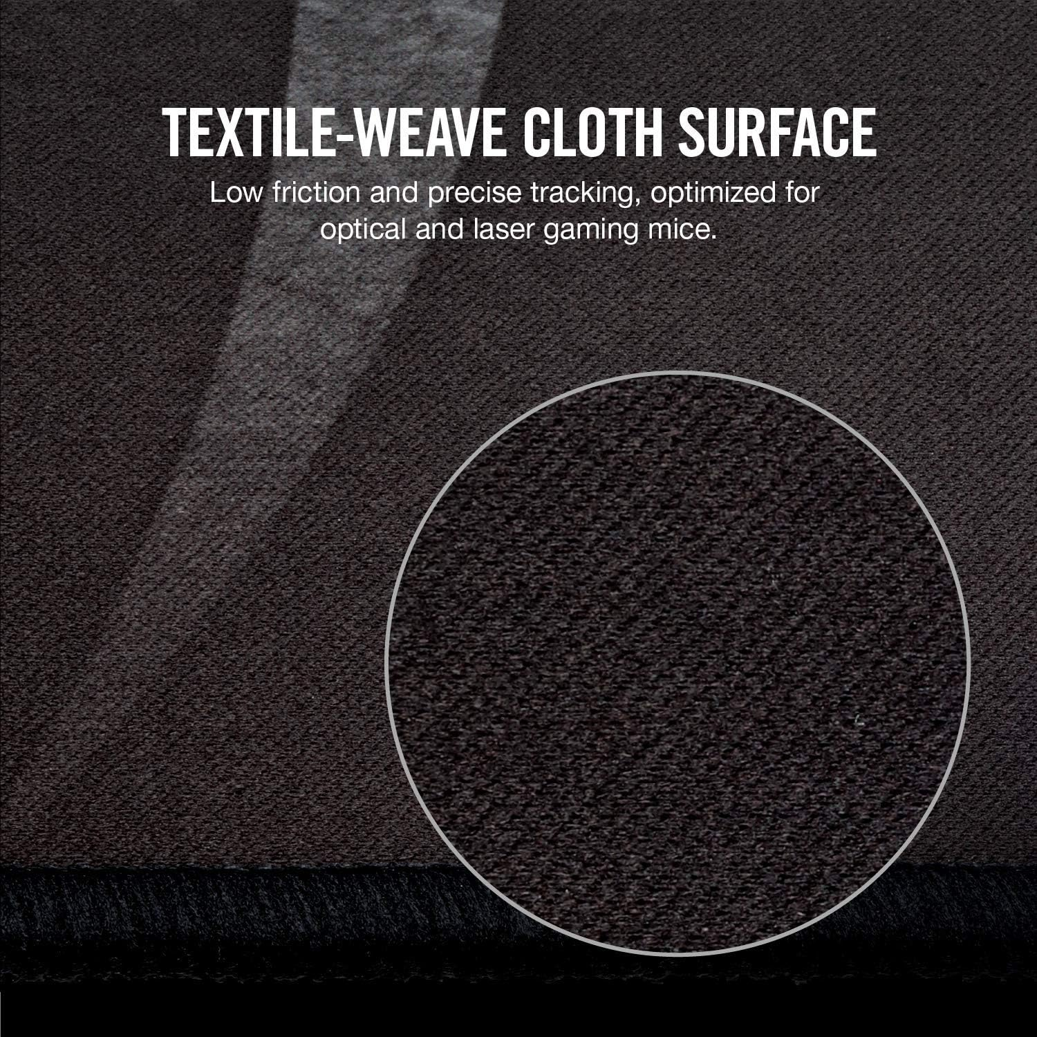 Corsair CH-9000108-WW MM300- Anti-Fray Cloth Gaming Mouse Pad- High-Performance Mouse Pad Optimized for Gaming Sensors- Designed for Maximum Control- Extended ,Multi Color image number 2