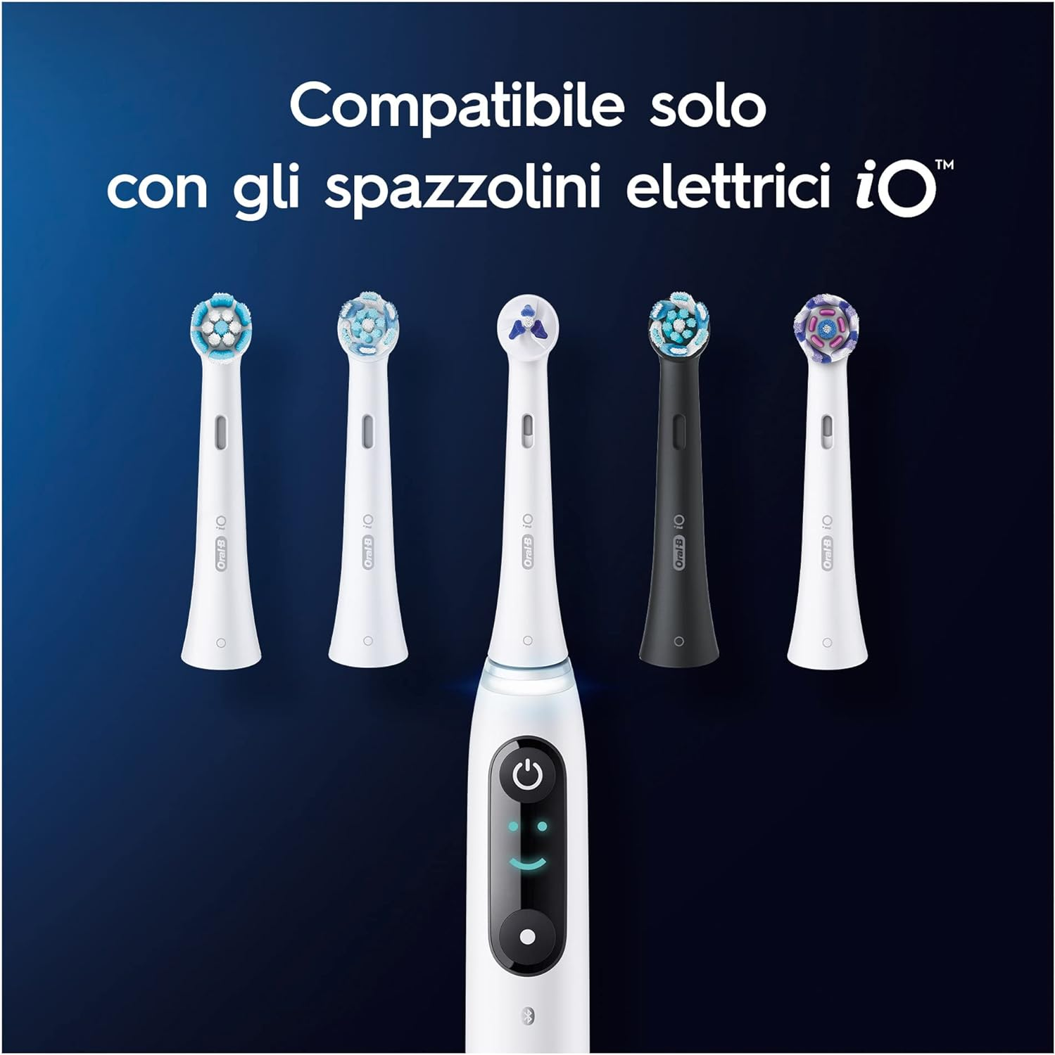 Oral-B Io Ultimate Clean Toothbrush Heads, White (Pack of 4) image number 1