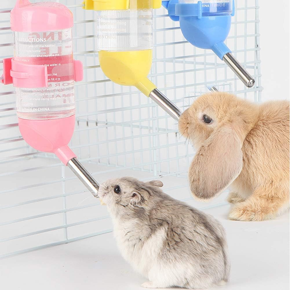 Geluode 4 Pcs 80Ml Hamster Water Bottles,No Grip Hanging Water Dispenser Small Animal Automatic Water Feeder for Hamster,Rabbit, Guinea Pig, Squirrel,Small Animal image number 4