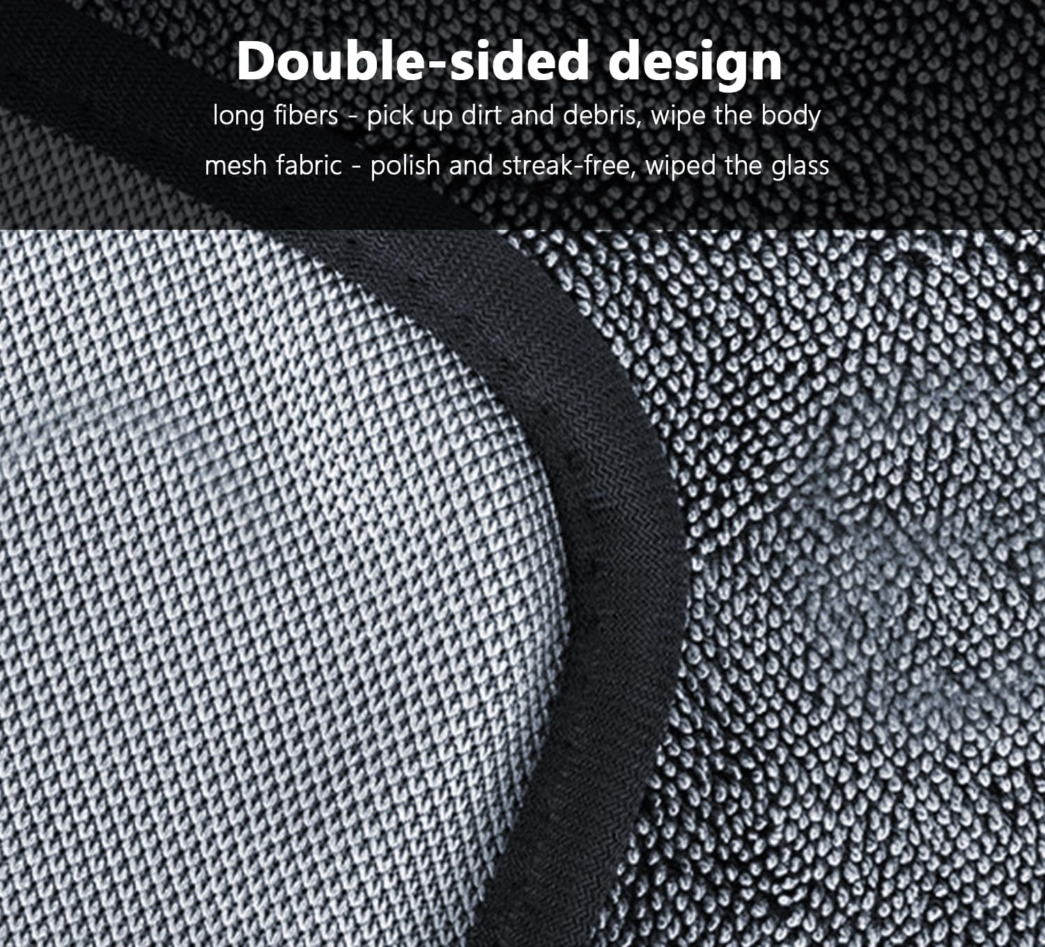 Shiny Wipes Cleaning Cloths,3Pcs Shiny Bath Drying Towels,Shower Doors Drying Towels,16 * 16In Streak Free Glass Window Car Mirror Super Absorben Microfiber Cleaning Cloths (3Pcs Grey 16 * 16&Prime;) image number 5