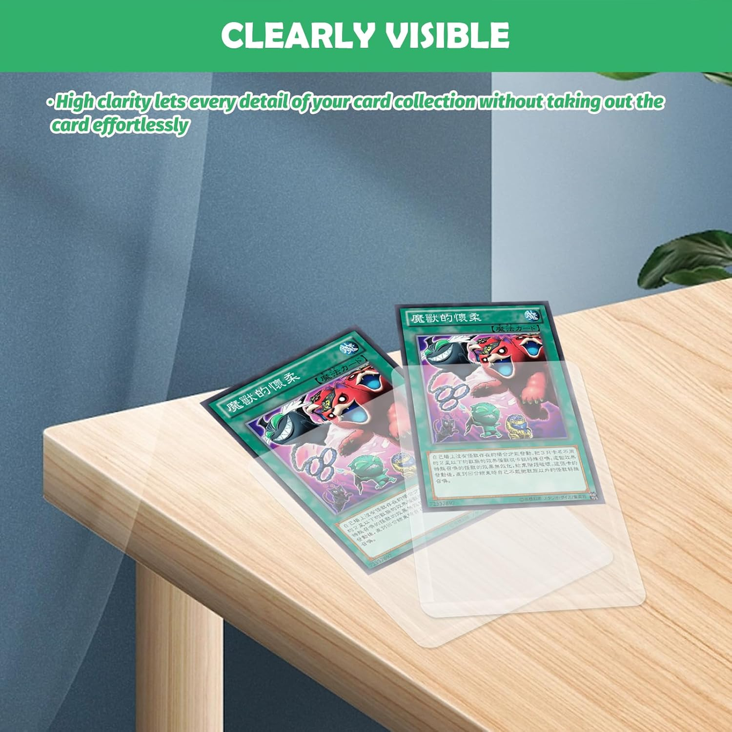 Yauhar 100Pcs 3"X4" PVC Trading Card Holder, Hard Plastic Protective Sleeves, Standard Size Clear Toploader for Sports Cards