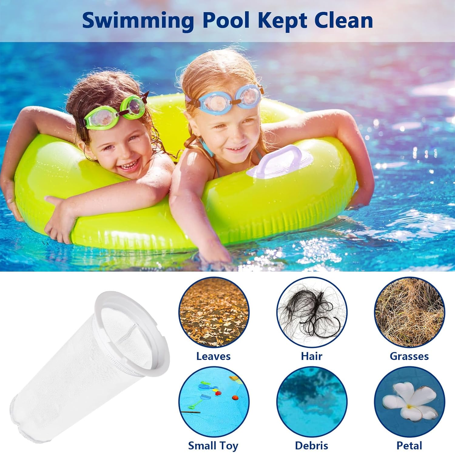 Earthtec Fine Mesh Bag 004152451700,Replacement for Paramount Pool Filter Skimmer Meshs Basket Net Screen, 600 Micron, Fits for Paraskim EDC and DDC Debris Cannister image number 4