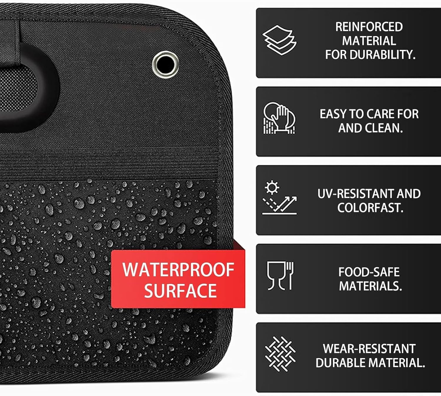 Car Boot Organiser Portable Foldable, Multi-Compartment Waterproof Storage Box, Car Trunk Organizer Bag for SUV, Groceries, Camping, Picnic image number 1