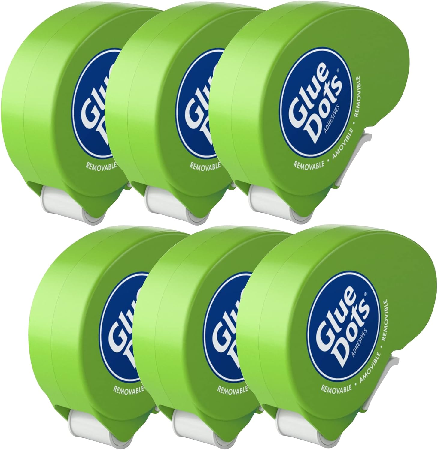 Glue Dots Removable Dot N' Go Dispenser with 200 (.375 Inch) Removable Adhesive Dots (03669E) image number 1