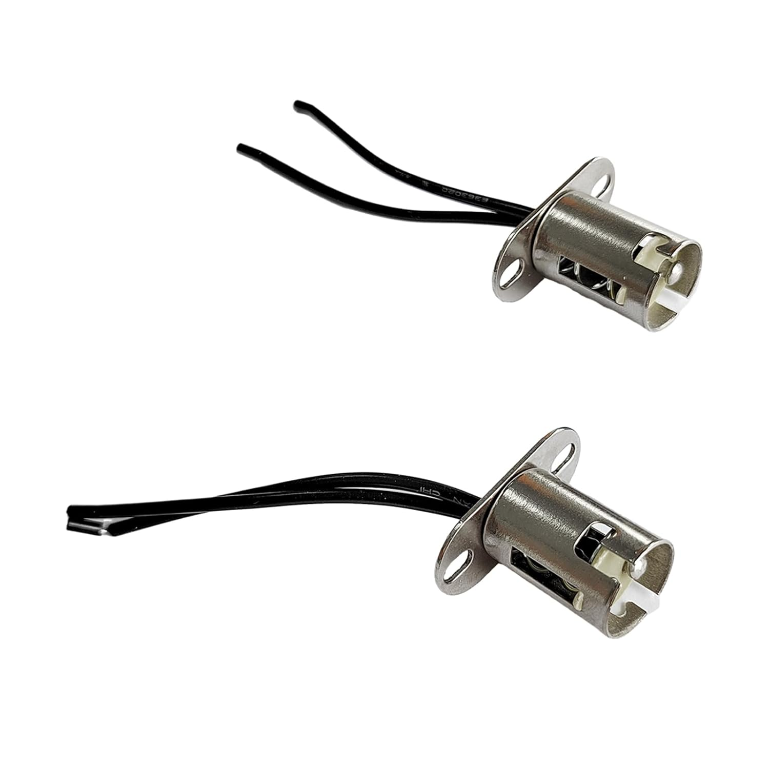 Augeny 2PCS Car Light Bulb Socket, BAY15D LED Bulb Light Lamp Socket Adapter, 1157 Light Bulb Socket Holder with Wire Connector, Automotive LED Bulb Socket for Car Truck (Short Bracket) - Ba15D-Short image number 4