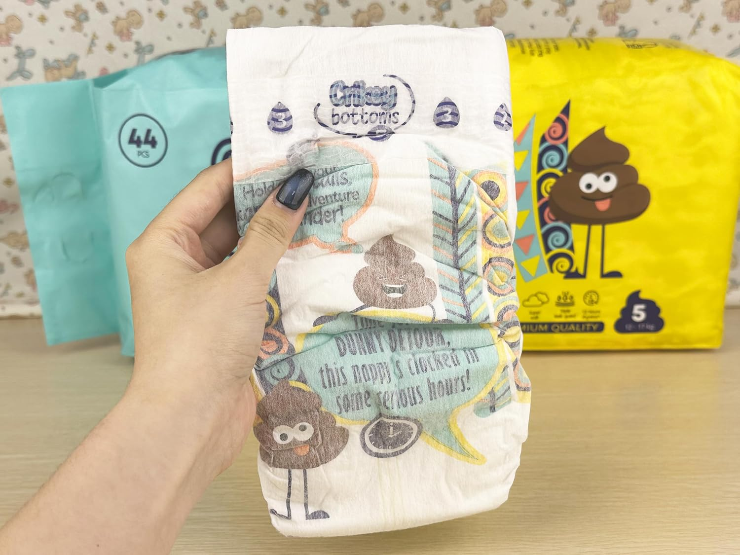 Nappies for Boys and Girls, Size 5, 14Kg - 17Kg, Premium Quality. Ultra Absorbing, 44 Pcs image number 3