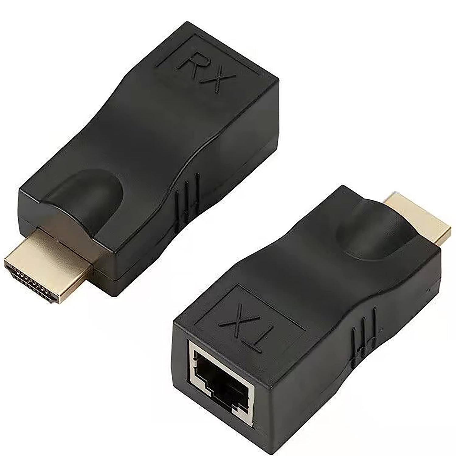 2Pack HDMI Extender, Tunghey HDMI to RJ45 Network Cable Extender Converter Repeater over Cat 5E / 6 1080P up to 30M Extender for HDTV PS4 STB 4K 2K image number 4