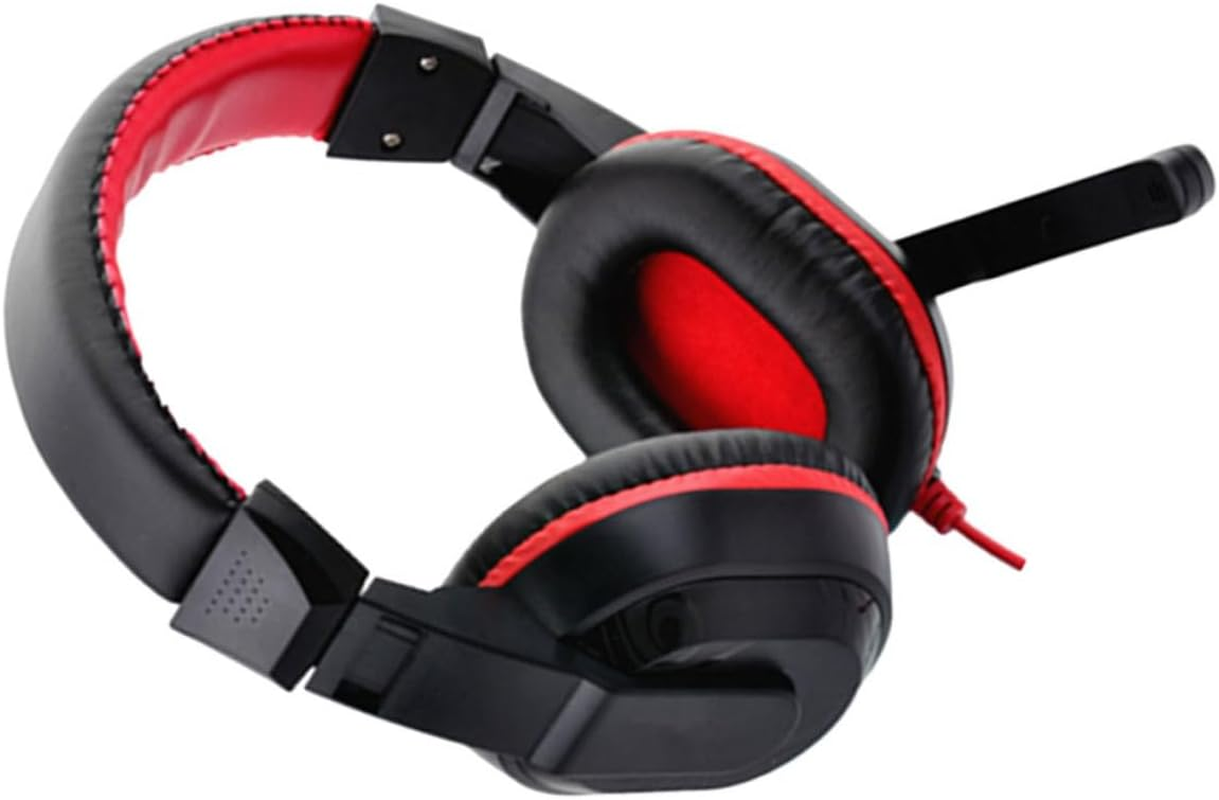 NOLITOY Adjustable Gaming Headphones Stereo Headset Noise-Canceling Microphone for Pc and Laptop, Wired Over-Ear Headset Suitable for Online Gaming and Remote Work, Color Random image number 1