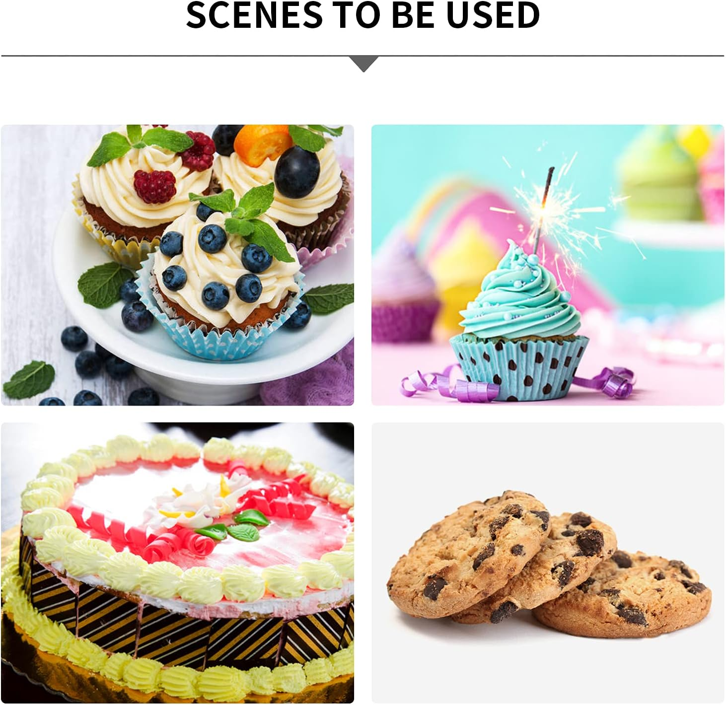 6 Piece Icing Nozzles Piping Bag Set, Cake Decorating Tool, 5 Mouth Decorating and 1 White Cotton Piping Bag, Cupcake Decoration Baking Set for Cakes, Cakes, Biscuit Decoration image number 4